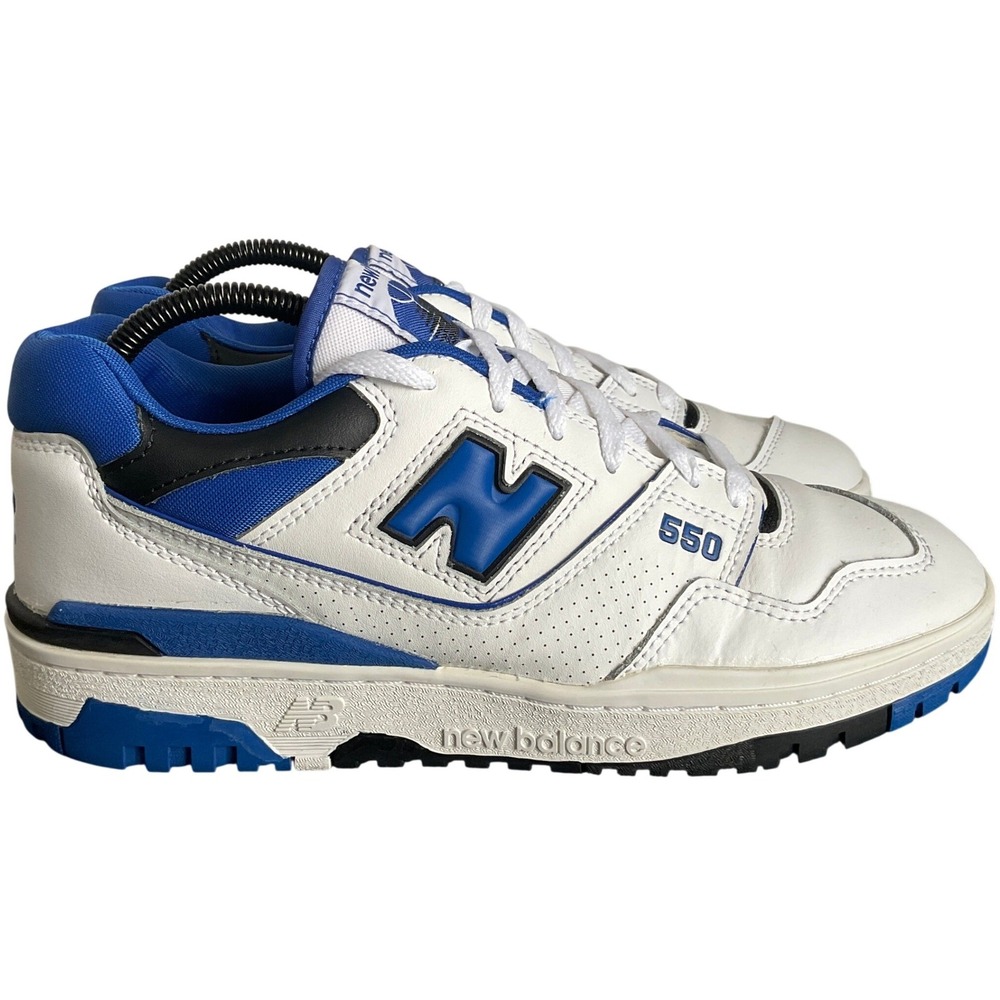 New Balance 550 White Team Royal Blue Mens Low Top Sneakers BB550SN1 Size 9